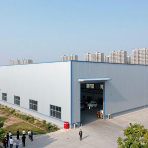 Industrial warehouse in Kansas City with community interaction