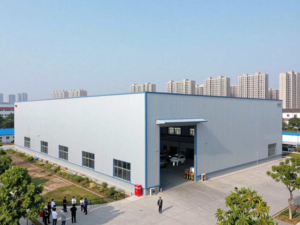 Industrial warehouse in Kansas City with community interaction