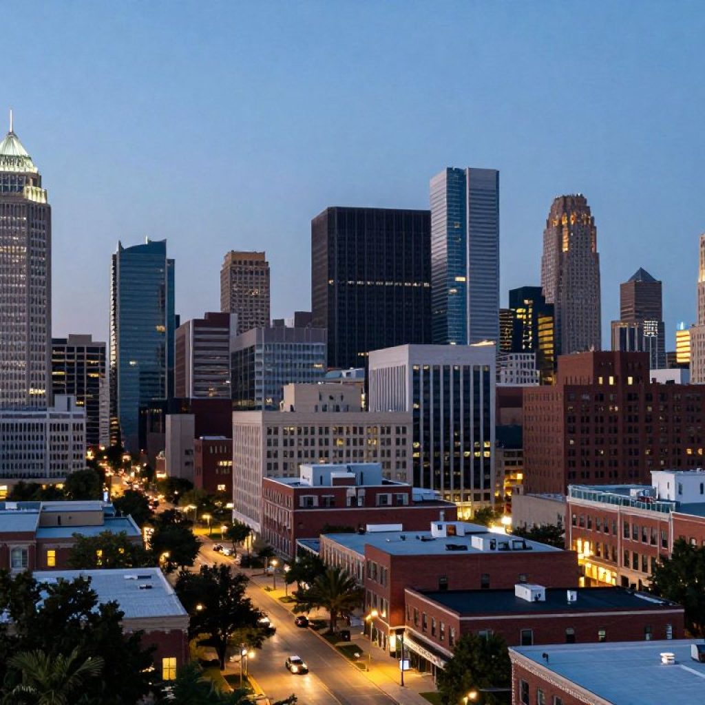Kansas City skyline at dusk highlighting economic growth