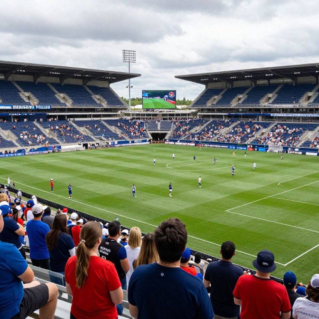 Illustration of soccer culture in Kansas City, featuring Swope Soccer Village.