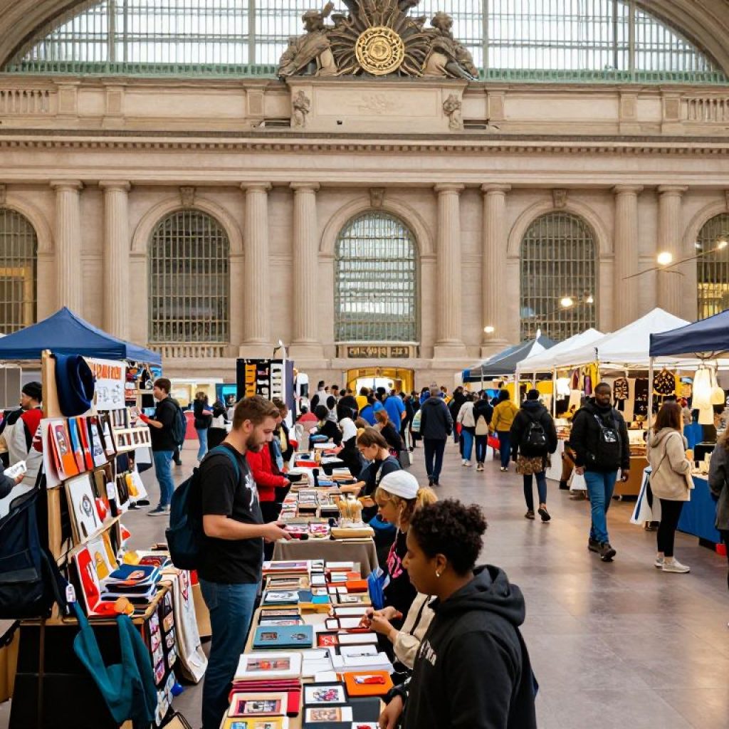 Marketplace filled with local vendors at the KC Love Event in Kansas City