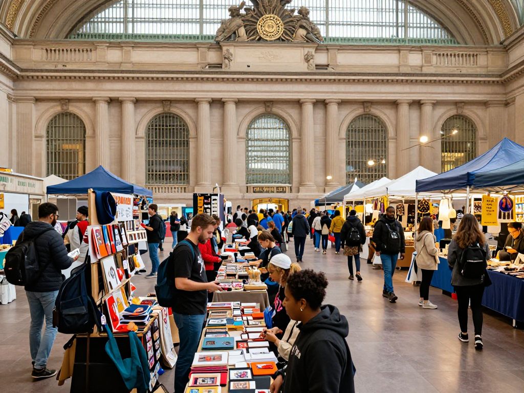 Marketplace filled with local vendors at the KC Love Event in Kansas City