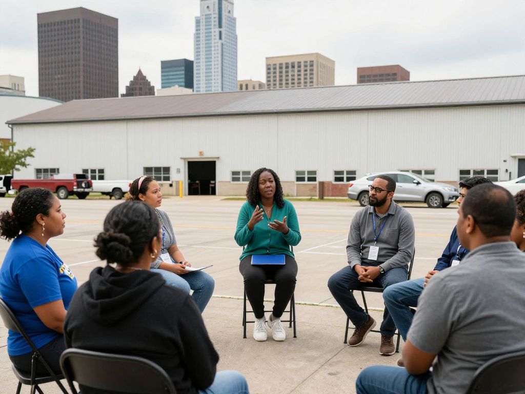 Community engagement in Kansas City regarding warehouse sale