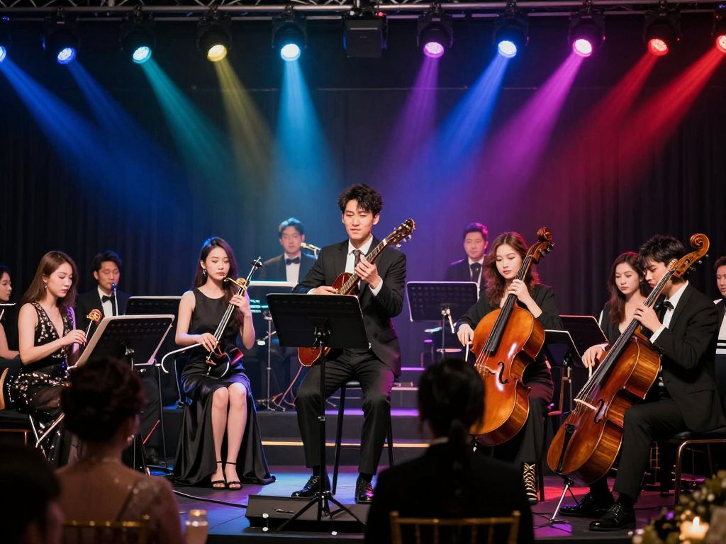 Musicians performing at the MusiCares Gala event