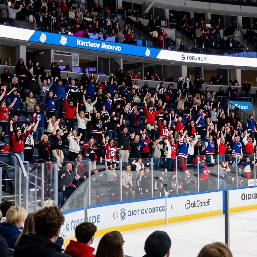 Kansas City Mavericks hockey game at Cable Dahmer Arena