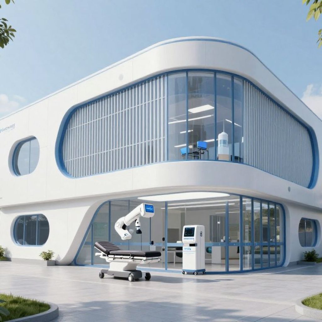 Rendering of the new cancer research and treatment center in Kansas City