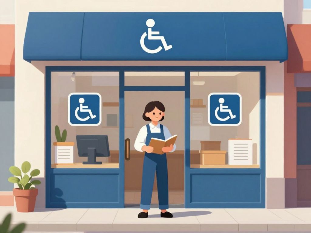 Small business owner advocating for accessibility rights