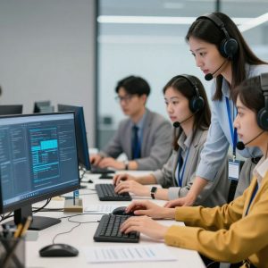 ThrottleNet providing IT support in a modern office