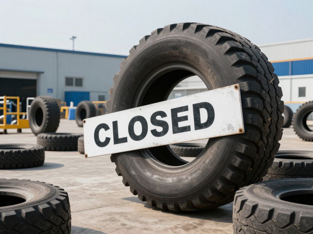 Closure of a tire distribution facility representing economic change