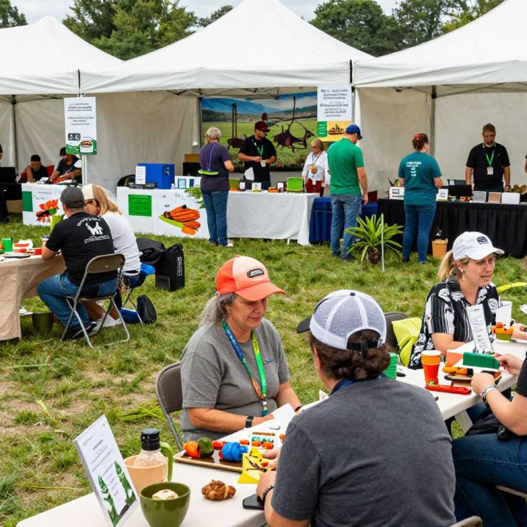 Community members engaging at the Western Farm Show in Kansas City