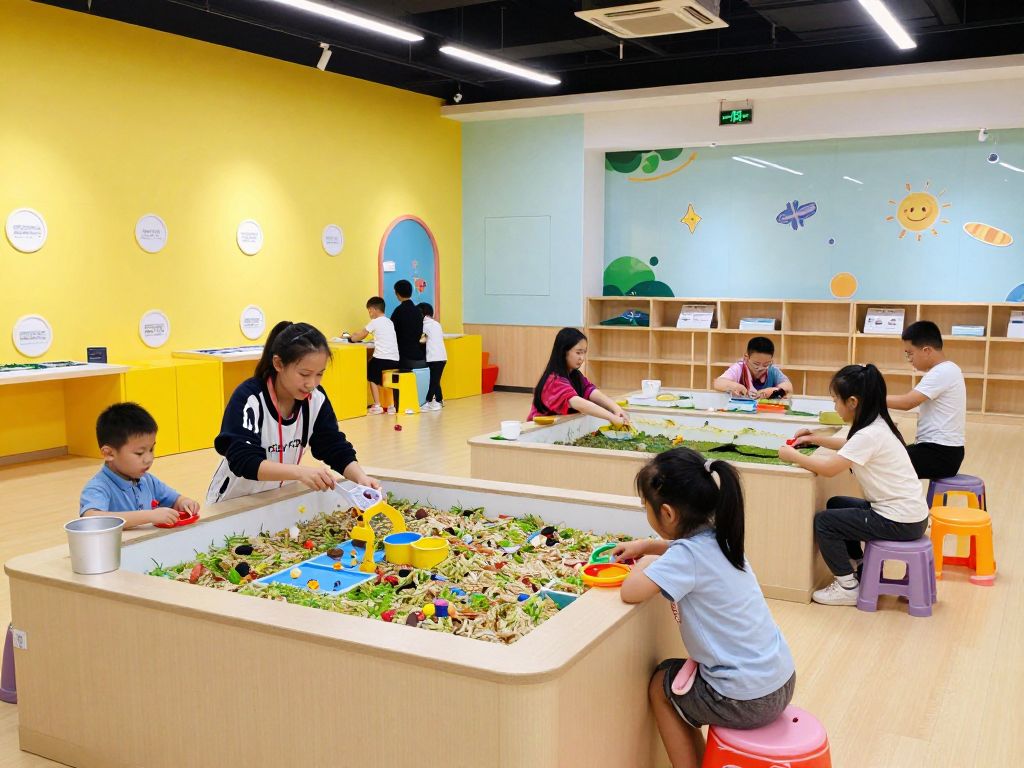 Children engaging in sensory-friendly activities at Wonderscope Museum in Kansas City.